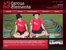 Tablet Screenshot of circuselements.com.au